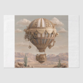 Papel De Seda Globo de aire caliente de Steampunk