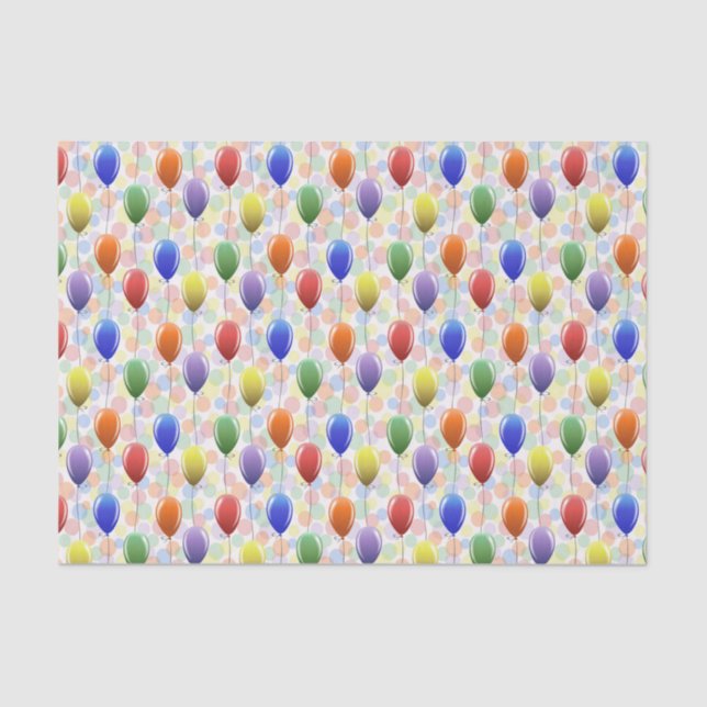 Papel De Seda Globos de celebración (Anverso)
