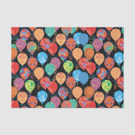 Papel De Seda Globos festivos del cumpleaños