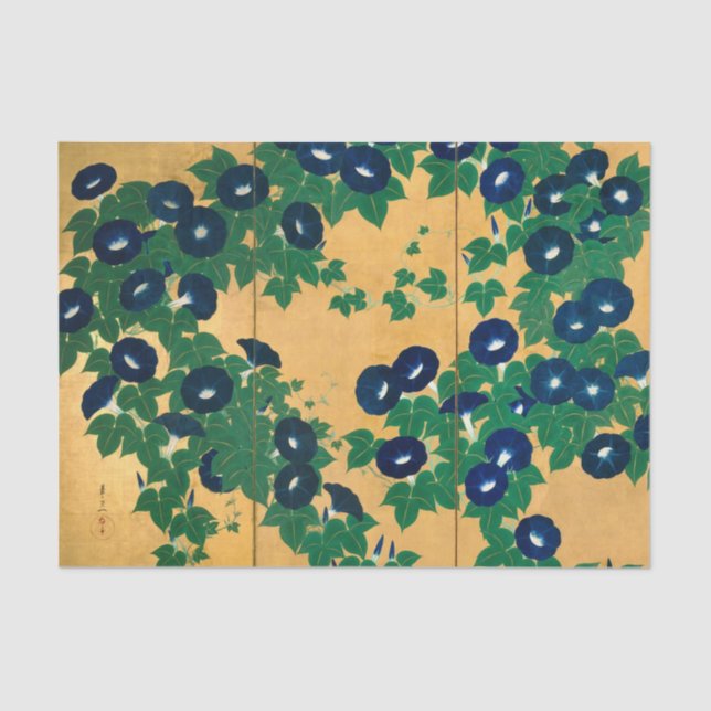 Papel De Seda Gloria matutina (detalle), Kiitsu (Anverso)