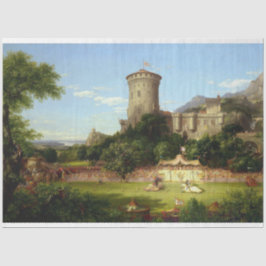 Papel De Seda Glorioso pasado (Joust medieval) (Arte de época)