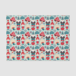 Papel De Seda Gnomas y hongos modernos