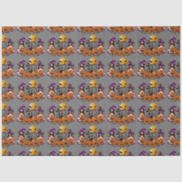 Papel De Seda Gnome gris de Halloween