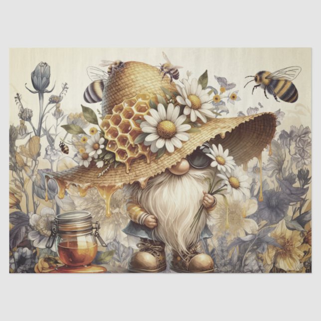 Papel De Seda Gnome, Honeycomb y Dasies (Anverso)
