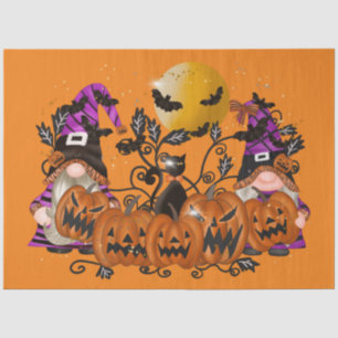 Papel De Seda Gnome Naranja de Trendy Happy Halloween
