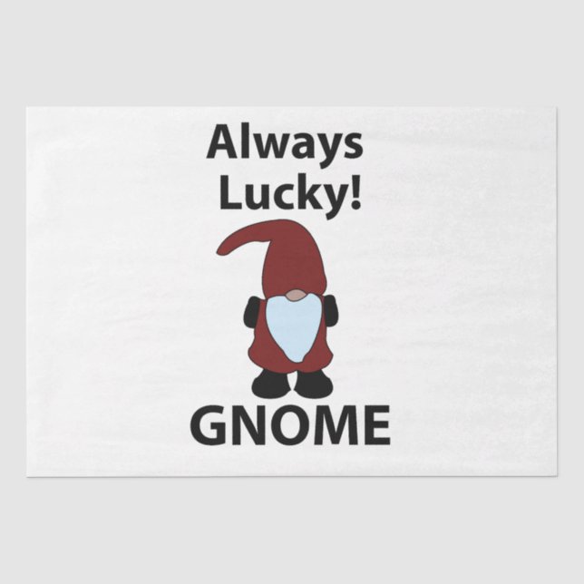 Papel De Seda Gnome siempre afortunado Gnome (Anverso)