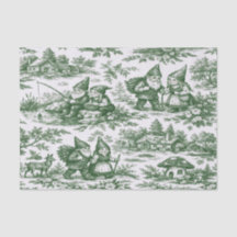 Papel de seda Gnome Toile de Jouy