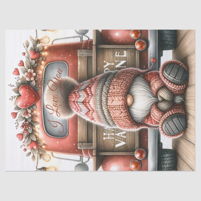 Papel De Seda Gnome Truck Love (Anverso)