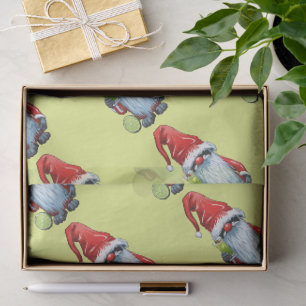 Papel De Seda Gnomo Nisse Nórdico Gonk Sosteniendo Un Vaso De Li