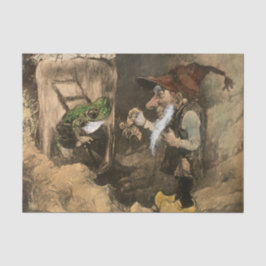 Papel De Seda “Gnomo y rana en un frasco” de Heinrich Schlitt