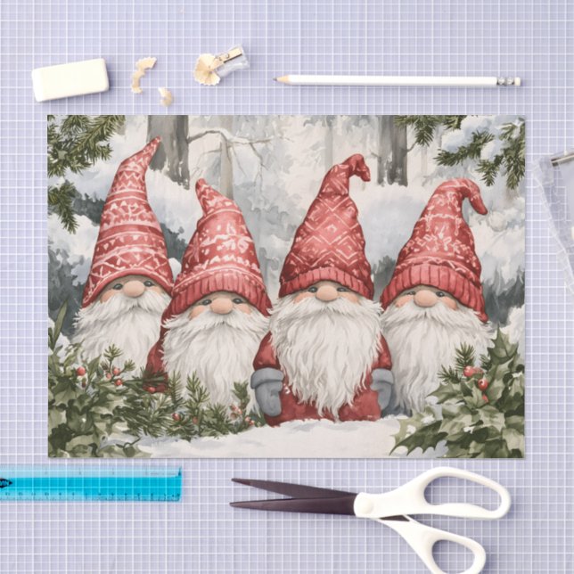 Papel De Seda Gnomos (Artesanía)