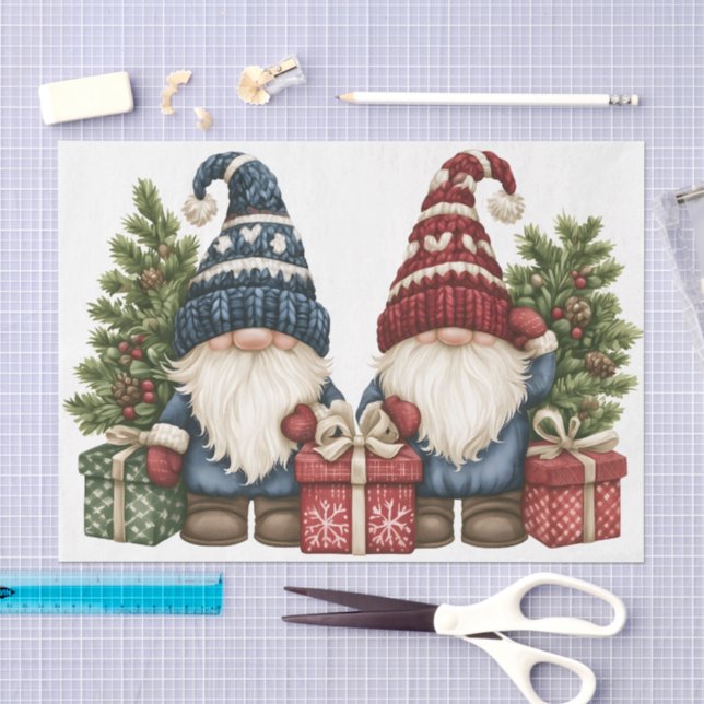 Papel De Seda Gnomos para regalar (Artesanía)
