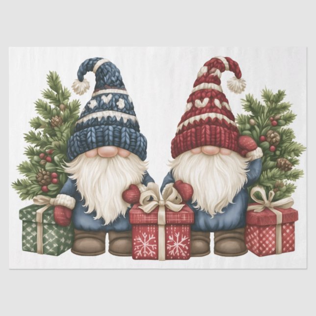 Papel De Seda Gnomos para regalar (Anverso)