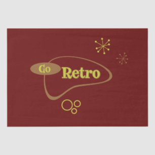 Papel De Seda Go Retro MidCentury Modern Pattern Wrapping Paper