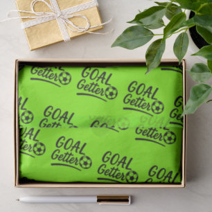 Papel De Seda 'Goal Getter' Verde Lima Eléctrico Vibrante Deport