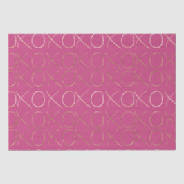 Papel De Seda Gold Pink Girly Glam XOXO Love