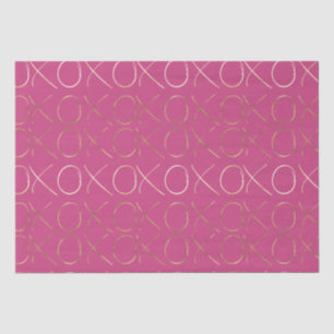 Papel De Seda Gold Pink Girly Glam XOXO Love