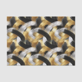 Papel De Seda Gold Silver Black Christmas Celebration