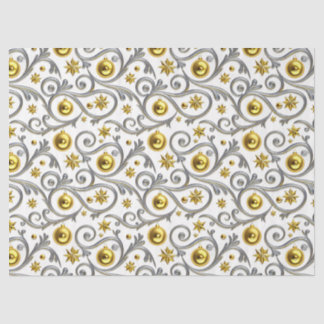 Papel De Seda Gold & Silver Swirl Elegance