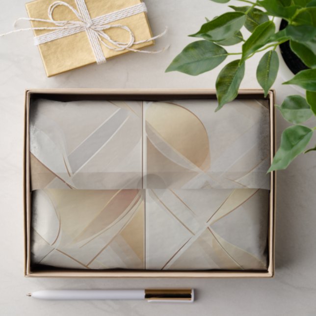 Papel De Seda Golden Facets Tissue Wrapping Paper (Regalo )