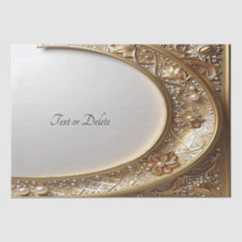 Papel De Seda Golden Ornate Frame Tissue Paper
