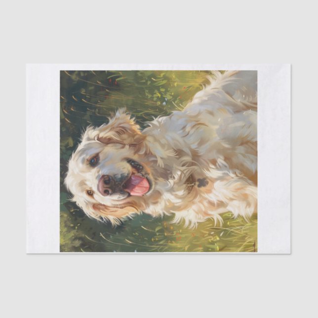 Papel De Seda Golden Retriever12 (Anverso)