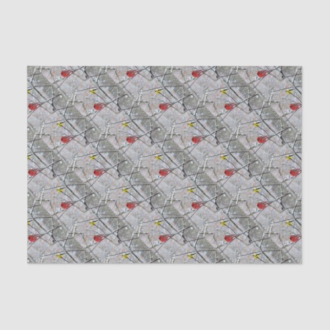 Papel De Seda Goldfinch Y Cardinal (Anverso)
