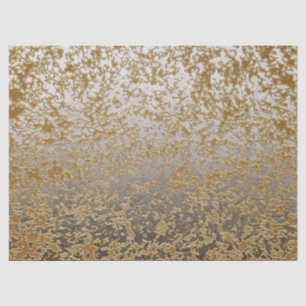 Papel De Seda Goldish neutral y crujido abstracto entonado
