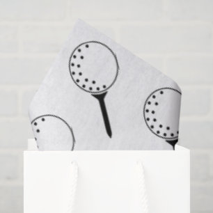 Papel De Seda Golf Ball Tee Pattern Classic Timeless Golfing Fun