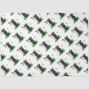 Papel De Seda Golf Black Labrador Recuperever Dog - Cute