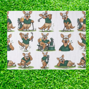 Papel De Seda golfista caprichoso canguro