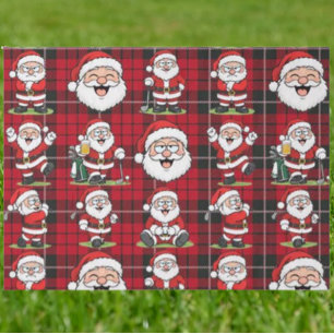 Papel De Seda  golfistas rojos de Santa 