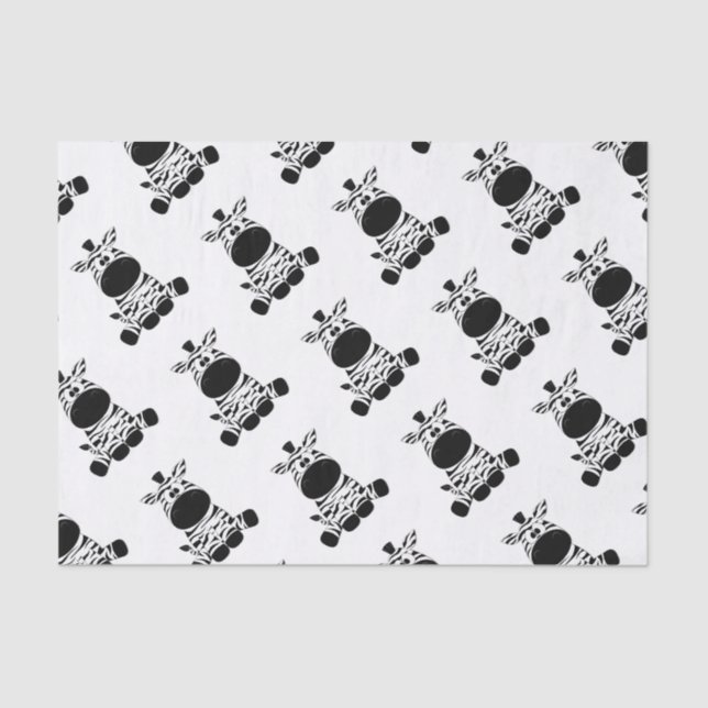 Papel De Seda Goofy Zebra (Anverso)