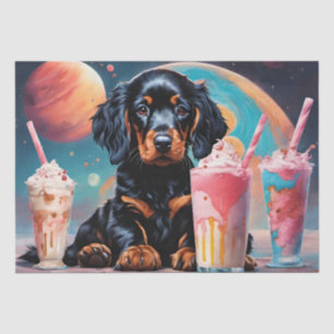 Papel De Seda Gordon Setter Puppy N Milkshakes