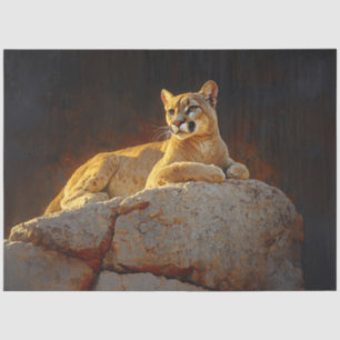 Papel De Seda Gorge Mountain Lion Scenoupage