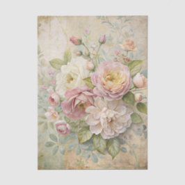 Papel De Seda Gorgeous Vintage Style Peony Floral Background