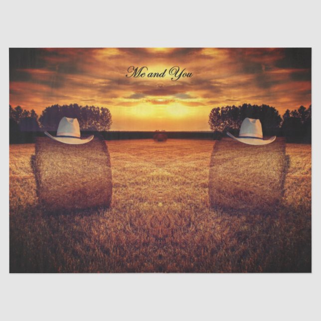 Papel De Seda Gorra Cowboy (Anverso)