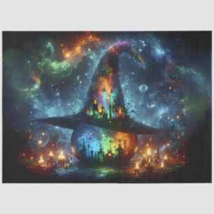 Papel De Seda Gorra de brujas cósmicas con velas y magia de Hall