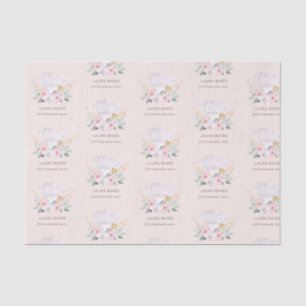 Papel De Seda Gorra De Chef Rosa De Rubor Que Abunda El Susurro 