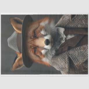 Papel De Seda Gorra de Demanda Comercial de Red Fox