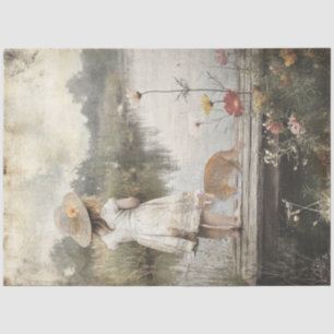 Papel De Seda Gorra de paja de Lil Chica de descomposición, muel