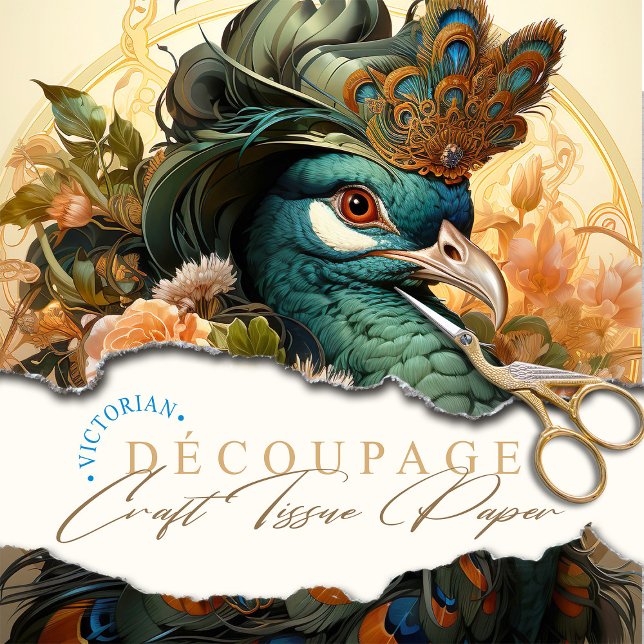 Papel De Seda Gorra de pavo real Artesanía antropomórfica Art No (Subido por el creador)