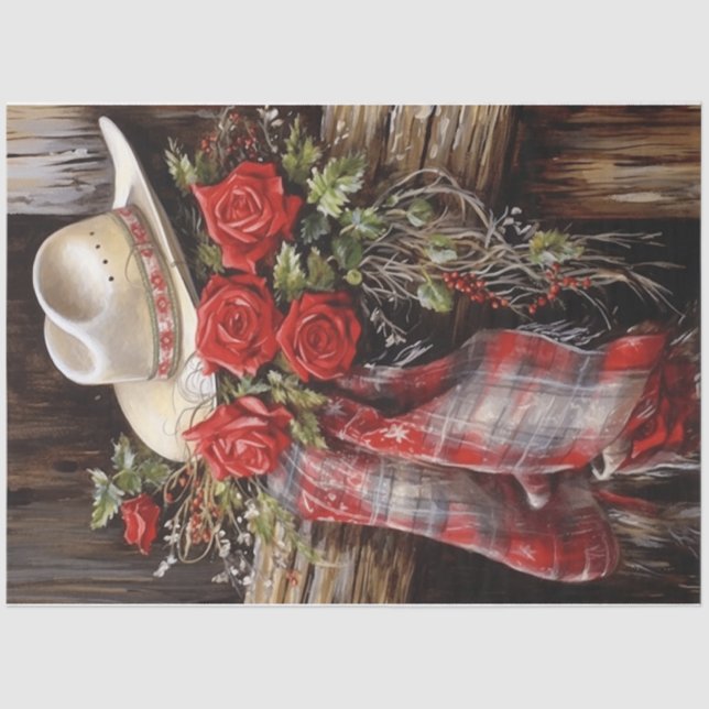 Papel De Seda Gorra occidental de invierno (Anverso)