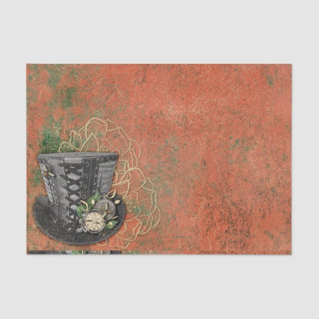 Papel De Seda Gorra Steampunk (Anverso)