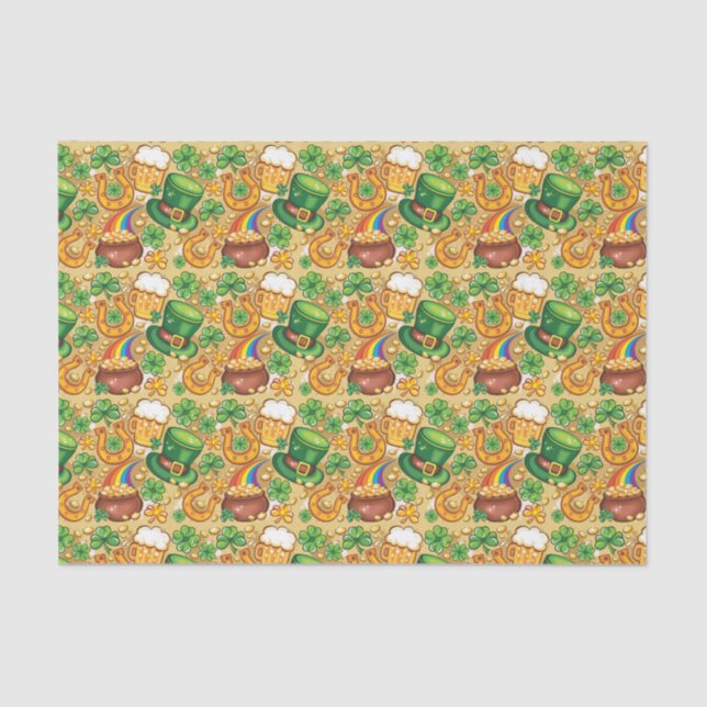 Papel De Seda Gorra Y Monedas De Irlanda (Anverso)