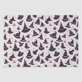 Papel De Seda Gorras de brujas negras y rosas rompen Halloween r
