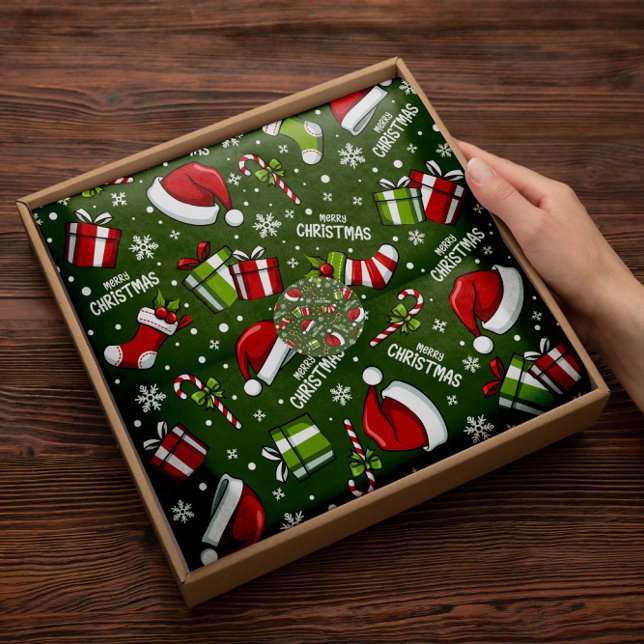 Papel De Seda Gorras de Green Santa Claus | Documento de discusi (Subido por el creador)