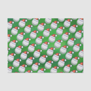 Papel De Seda Gorras de Navidades de bolas de golf en verde