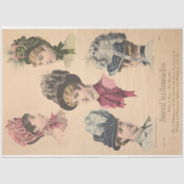 Papel De Seda Gorras victorianos Decografía de la moda en París