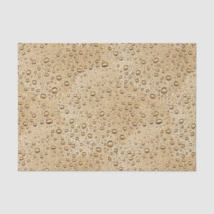 Papel De Seda Gotas de agua de oro